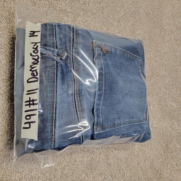 stretch shaping flattering Democrats Ab solution straight high rise jeans sz 14 - Picture 9 of 16